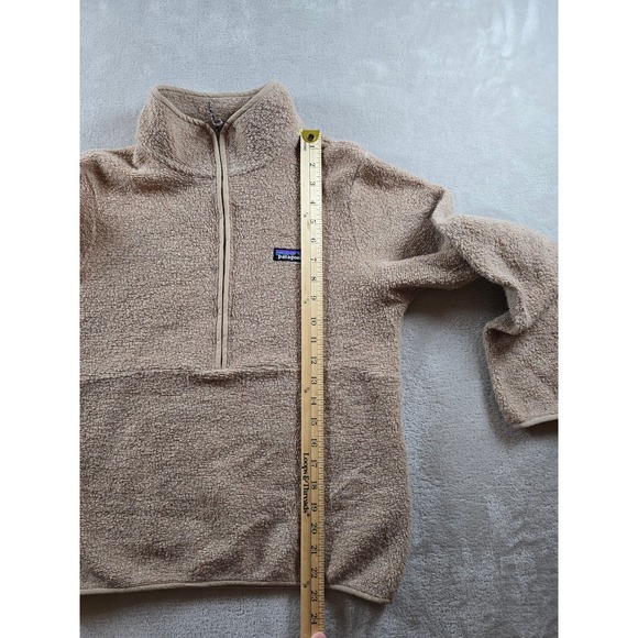Patagonia Reclaimed Fleece Half Zip Pullover Womens S Tan Wool Blend 22935 - Picture 4 of 8